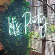 Lets Party Neon Sign Personalized Custom Neon Sign Flex LED Neon Signs Light for Wedding Party Home Decor - Neon On Demand