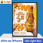 Ultra-Thin LED Light Box Sign for Business Advertising Use